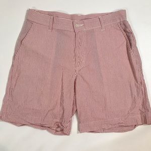 Bills Khakis Red Striped Flat Front Shorts